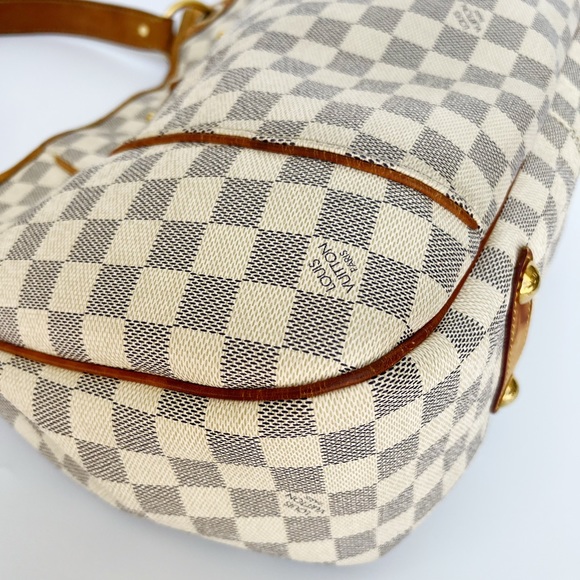 Louis Vuitton Galliera PM Shoulder Bag Hobo Damier Azur Leather White - Picture 5 of 11